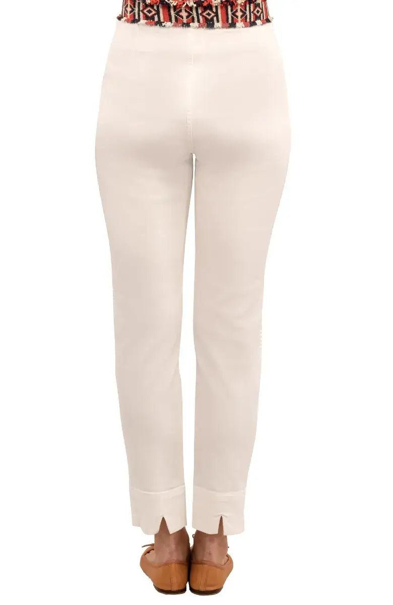 Gripeless Denim Pull On Pant White