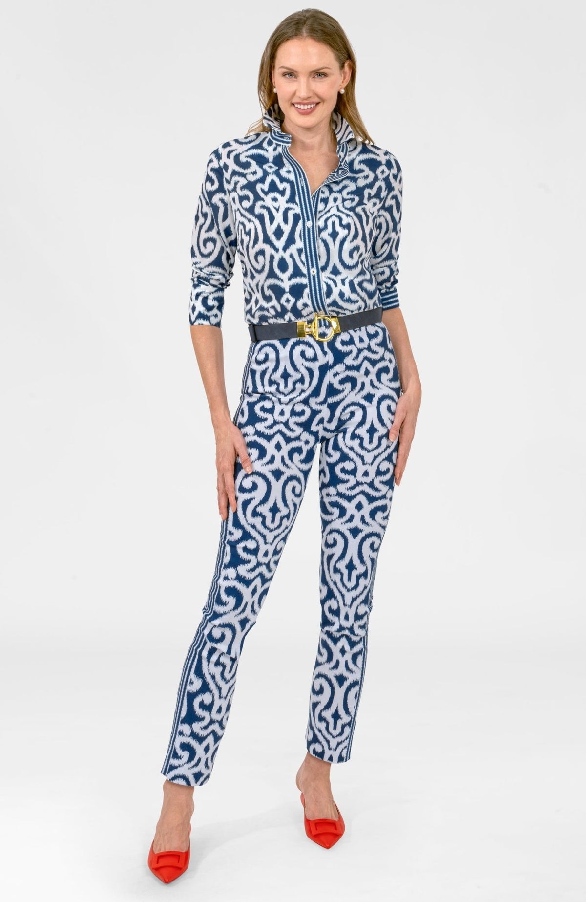 Gripeless Pull On Pants - Arabesque Navy
