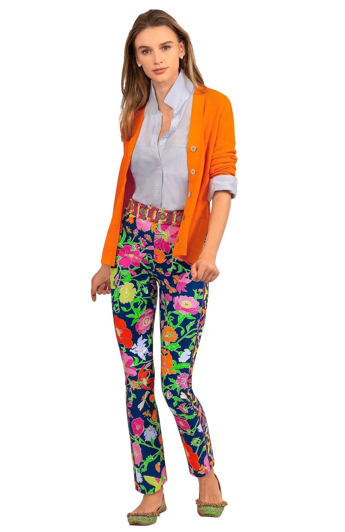 Gripeless Pull On Pants - Birds & The Bees - Final Sale Navy