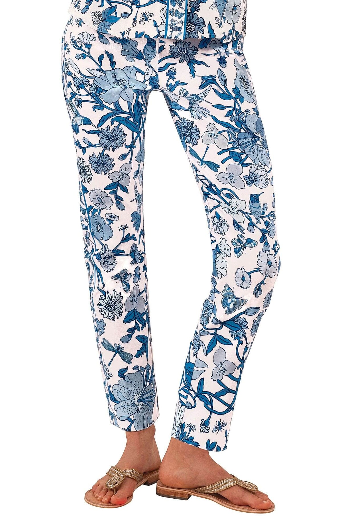 Gripeless Pull On Pants - Birds & The Bees - Final Sale Blues