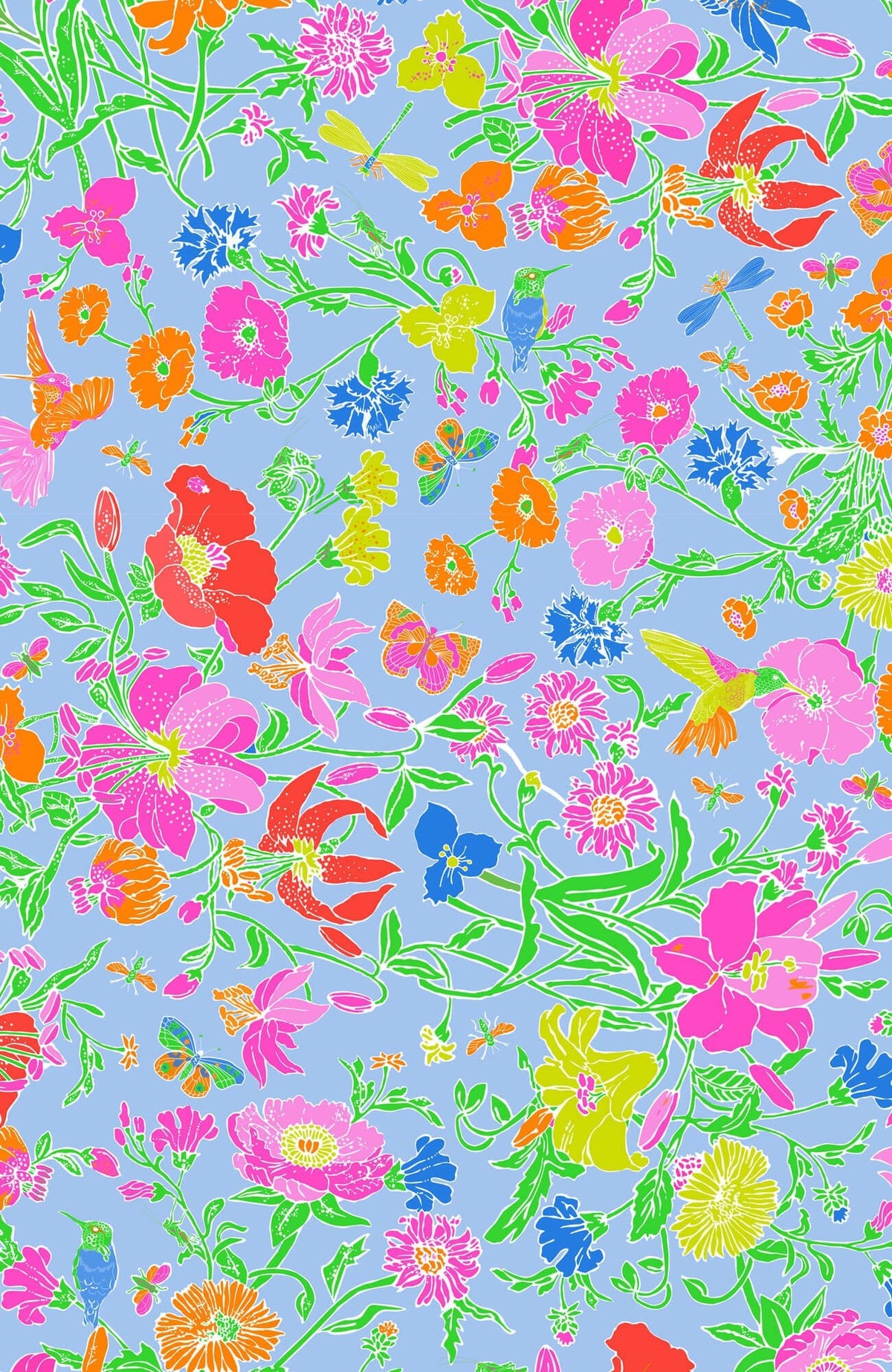 Jersey Swing Dress - Birds & The Bees - Final Sale Periwinkle