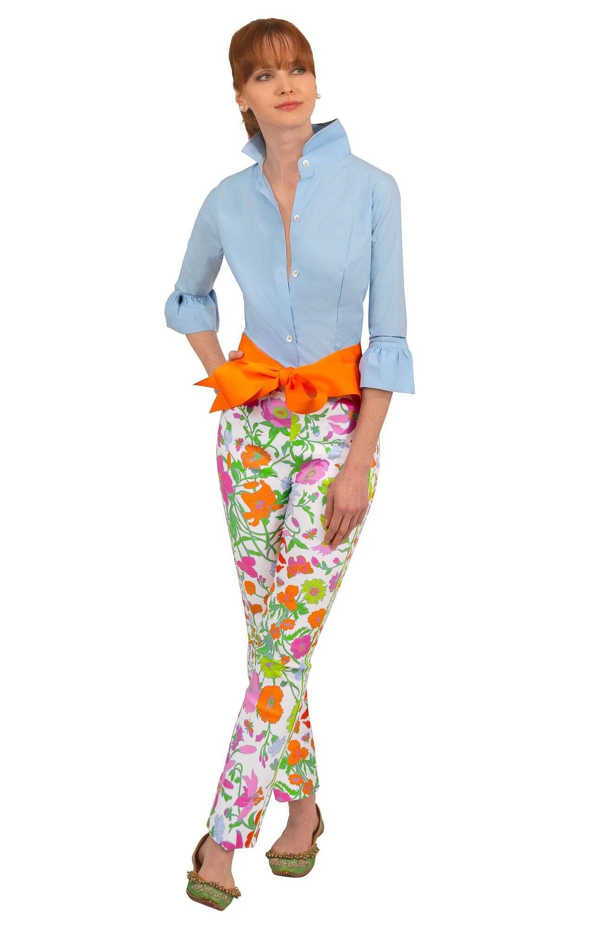 Gripeless Pull On Pants - Birds & The Bees - Final Sale Brights