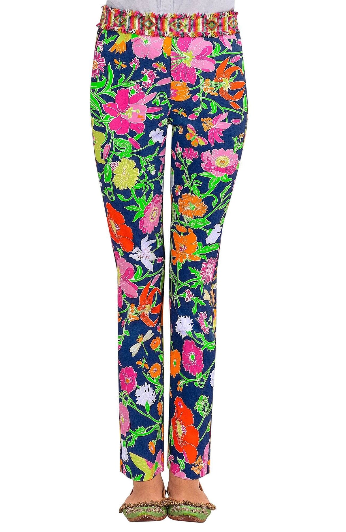 Gripeless Pull On Pants - Birds & The Bees - Final Sale Navy