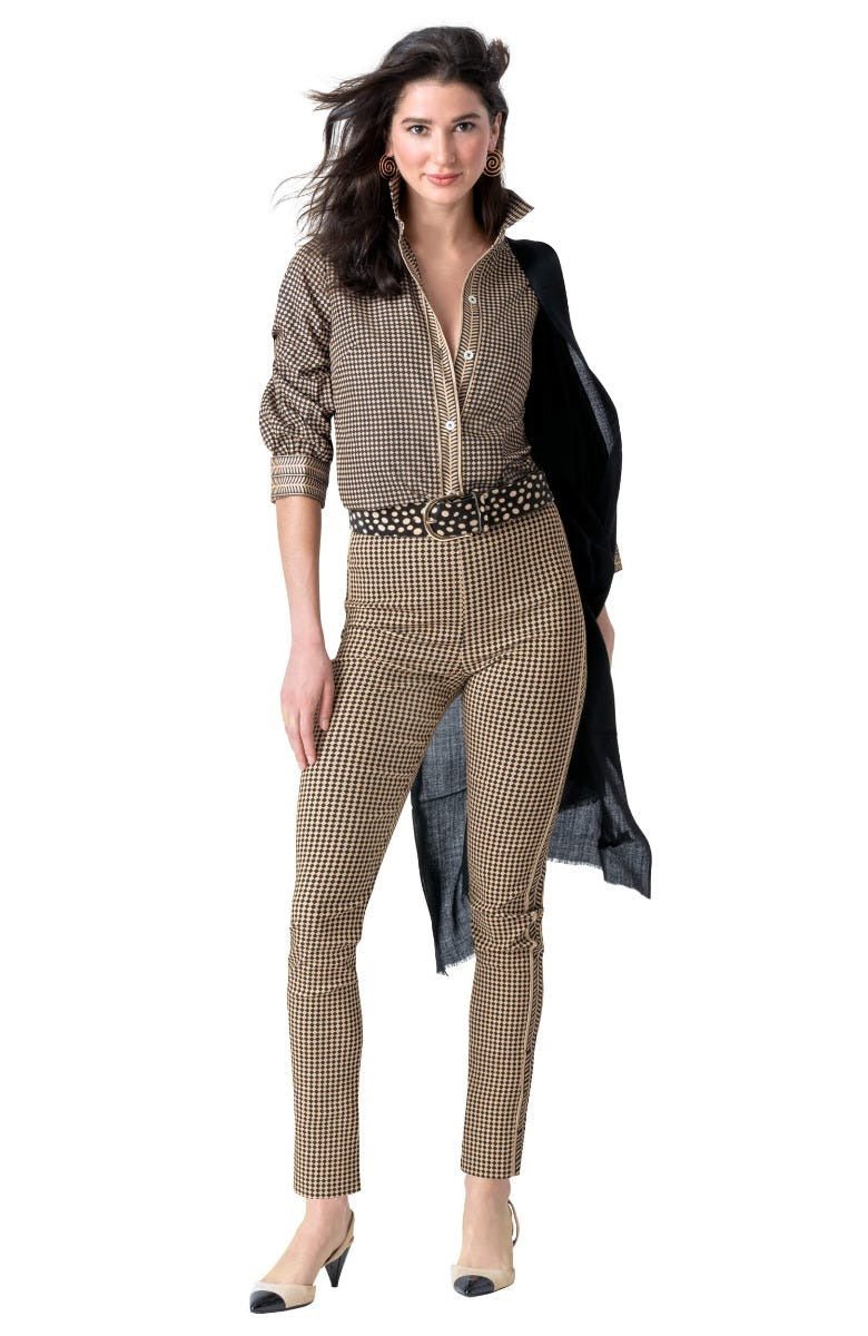 Gripeless Pull On Pants - Checkmate - Final Sale Black Khaki