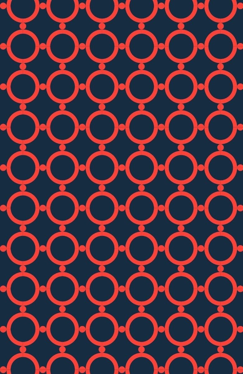 Gripeless Pull On Pants - Dip & Dot Navy Red