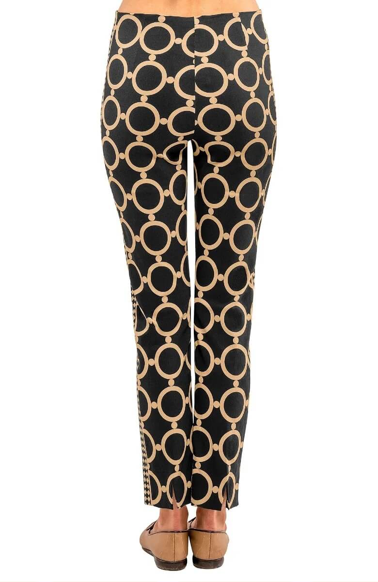 Gripeless Pull On Pants - Dip & Dot Black