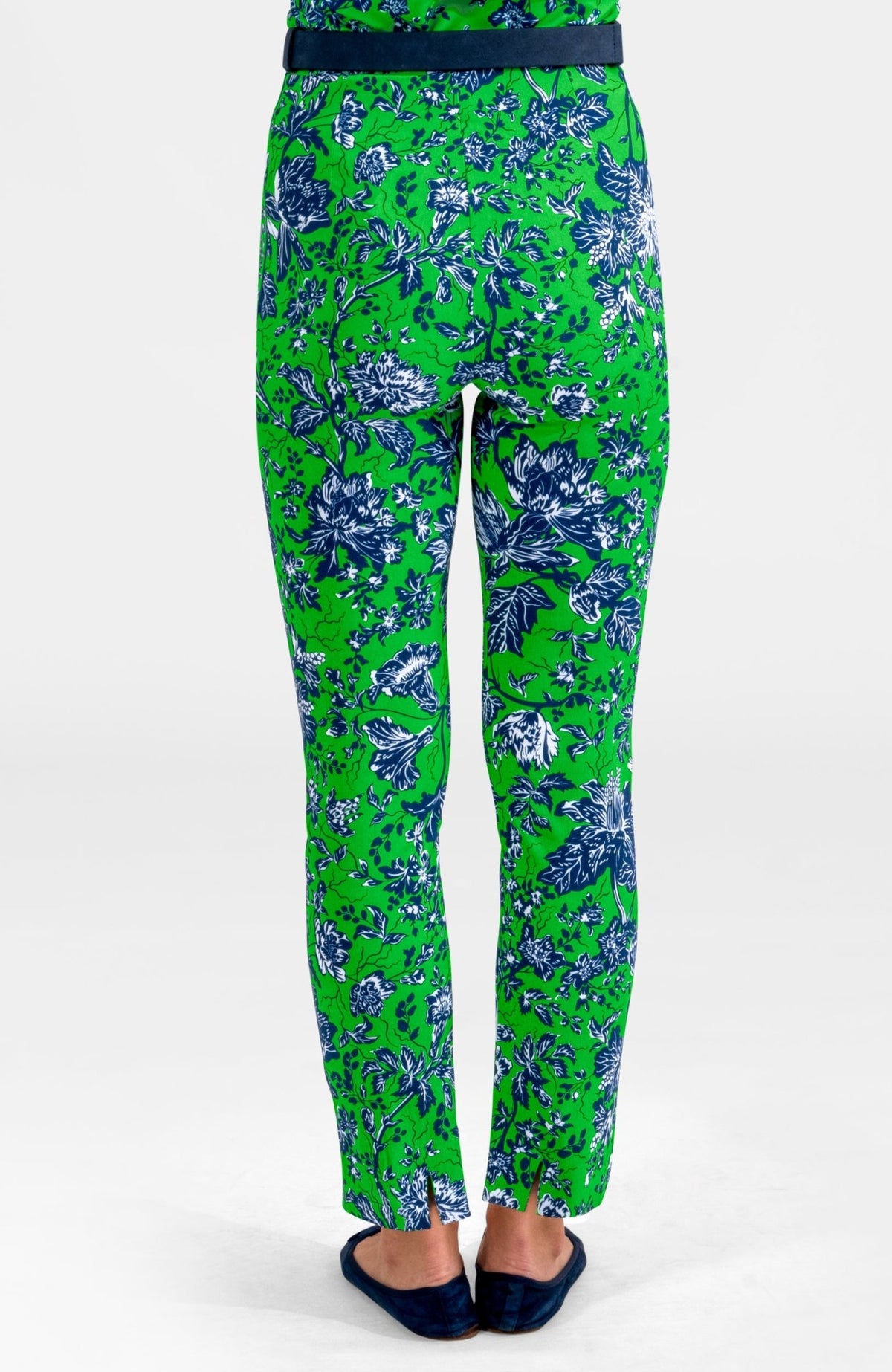 Gripeless Pull On Pants - English Garden Kelly