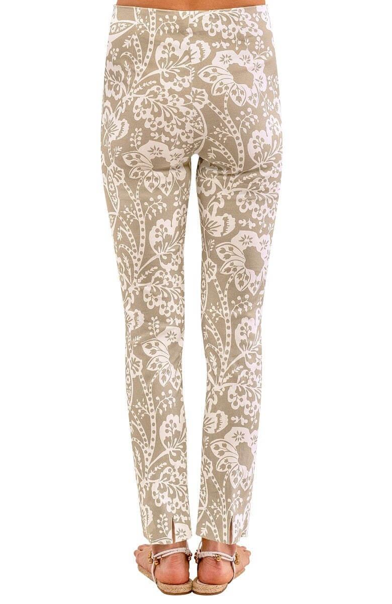 Gripeless Pull On Pants - Flora Khaki