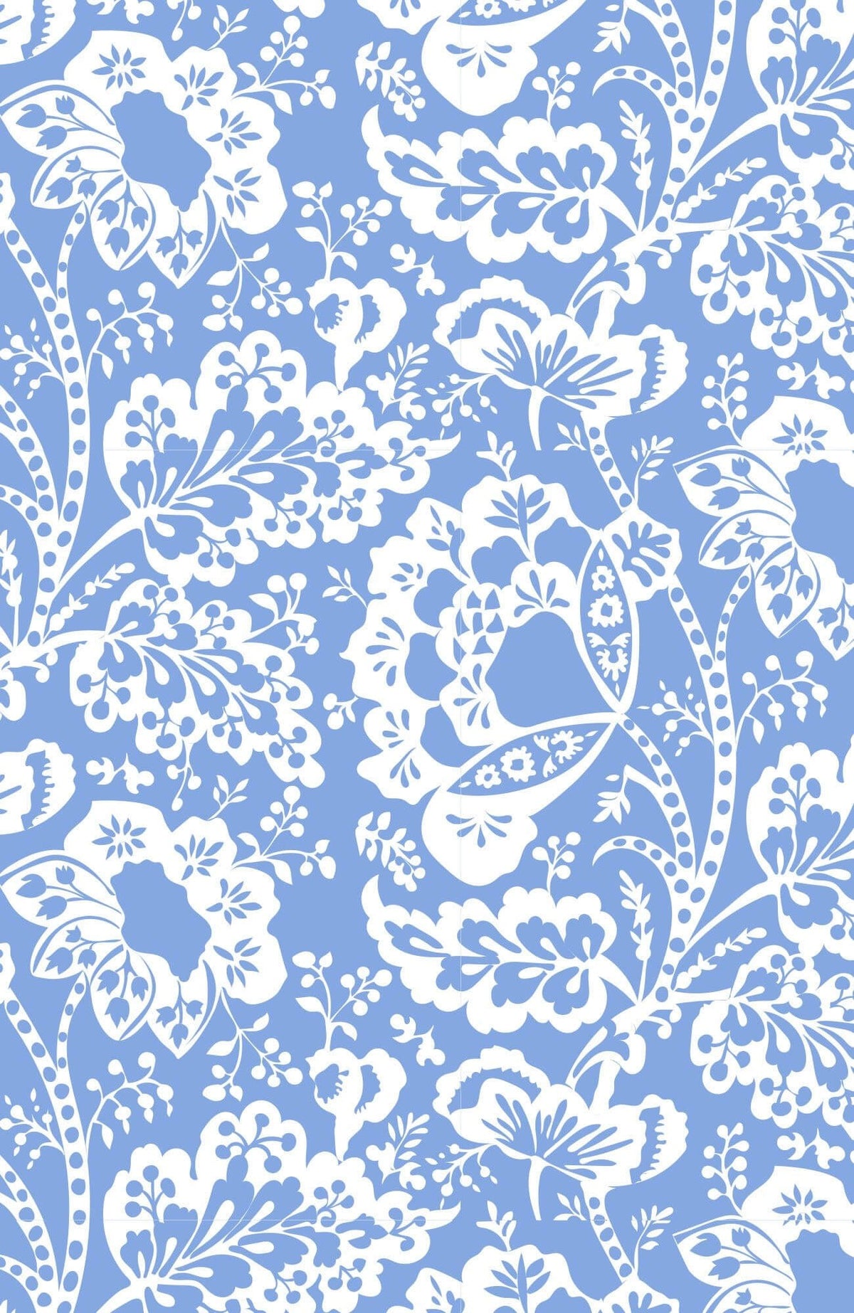 Gripeless Pull On Pants - Flora Periwinkle