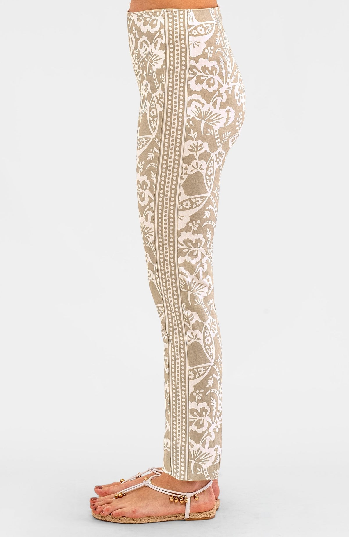 Gripeless Pull On Pants - Flora Khaki