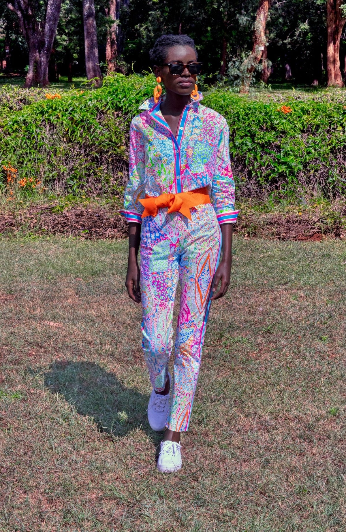 Gripeless Pull On Pants - Grand Bazaar Brights