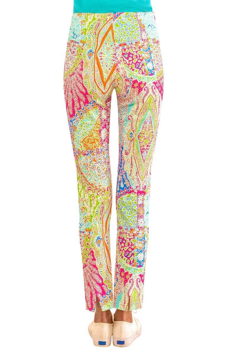 Gripeless Pull On Pants - Grand Bazaar Brights