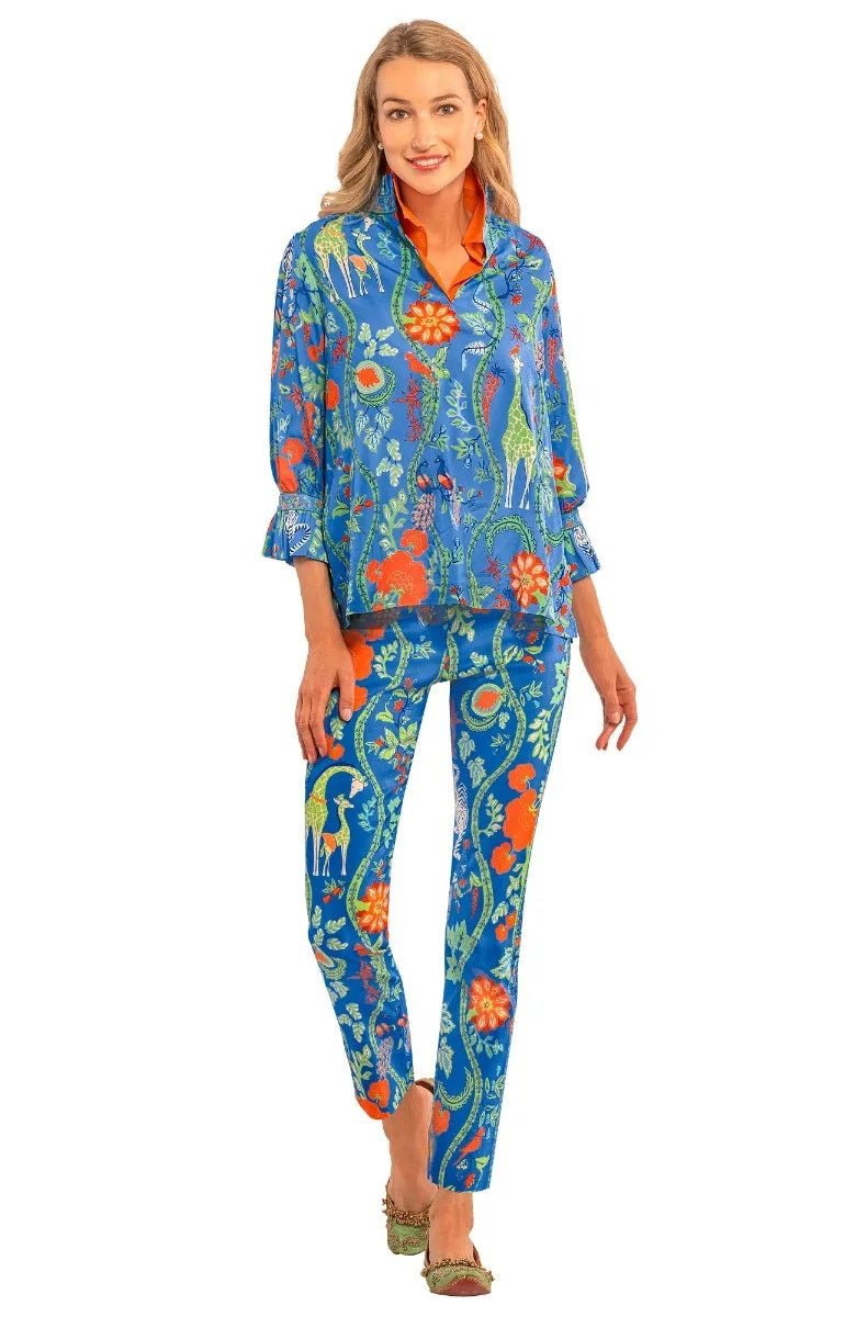 Gripeless Pull On Pants - Jungle Symphony Brights