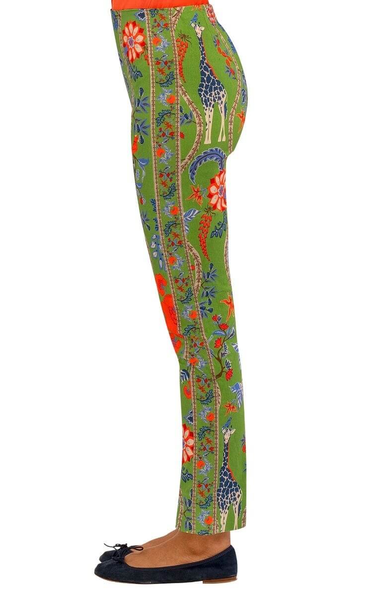 Gripeless Pull On Pants - Jungle Symphony Olive