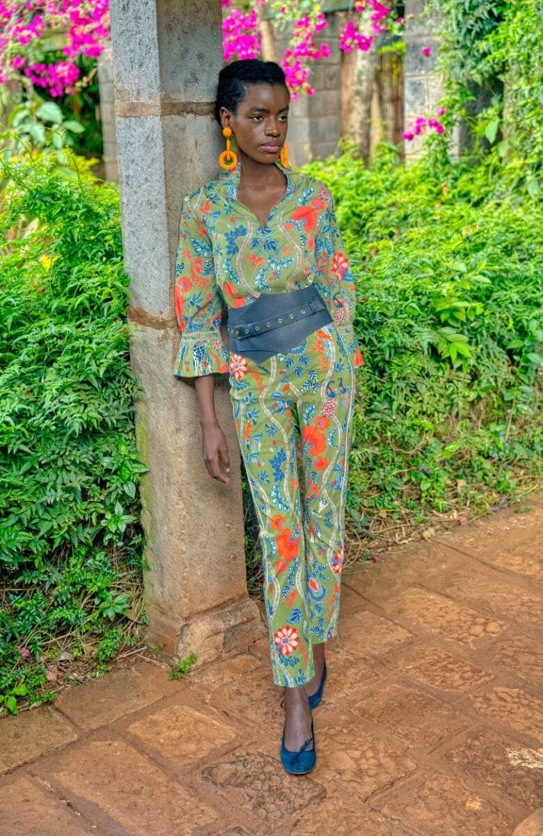 Gripeless Pull On Pants - Jungle Symphony Olive