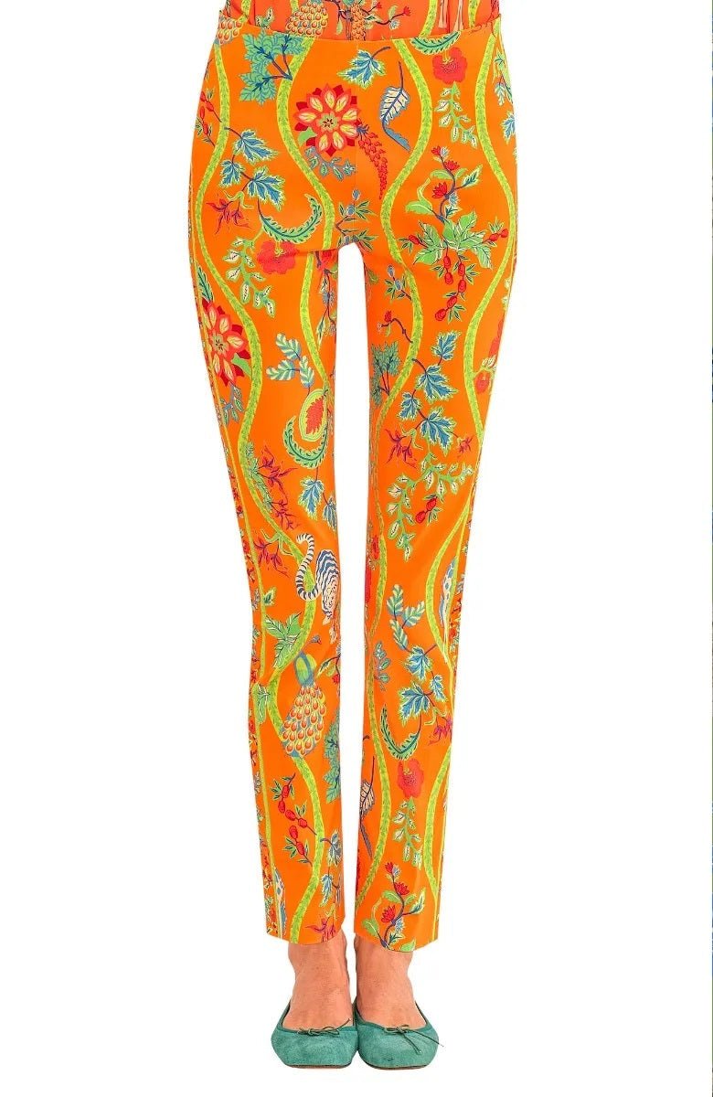 Gripeless Pull On Pants - Jungle Symphony Orange