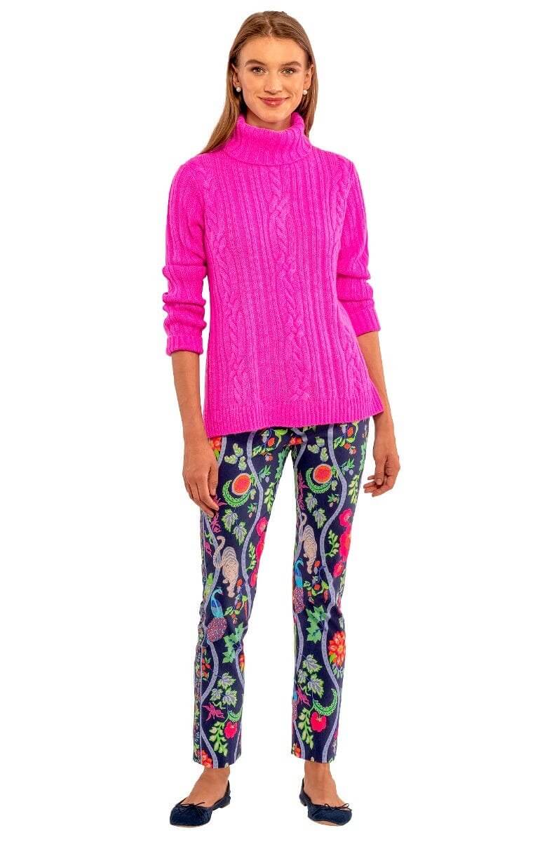 Gripeless Pull On Pants - Jungle Symphony Navy