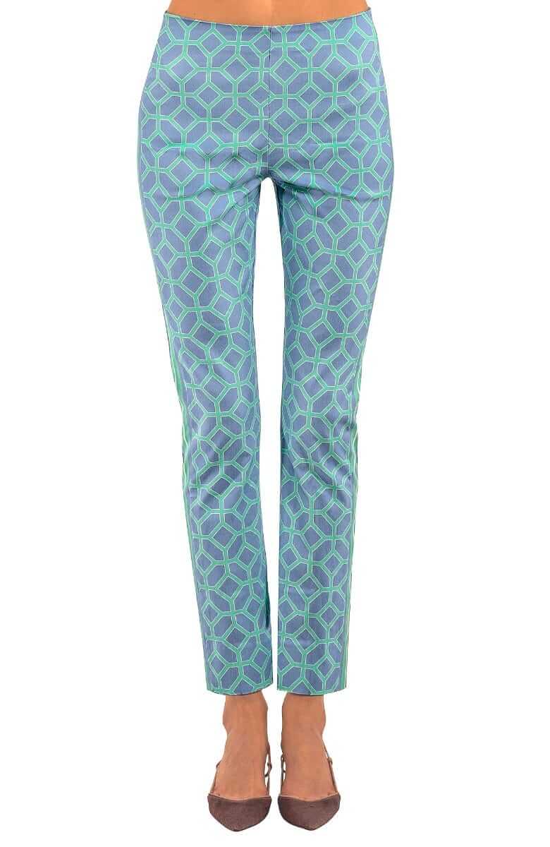 Gripeless Pull On Pants - Lucy In The Sky With Diamonds Periwinkle