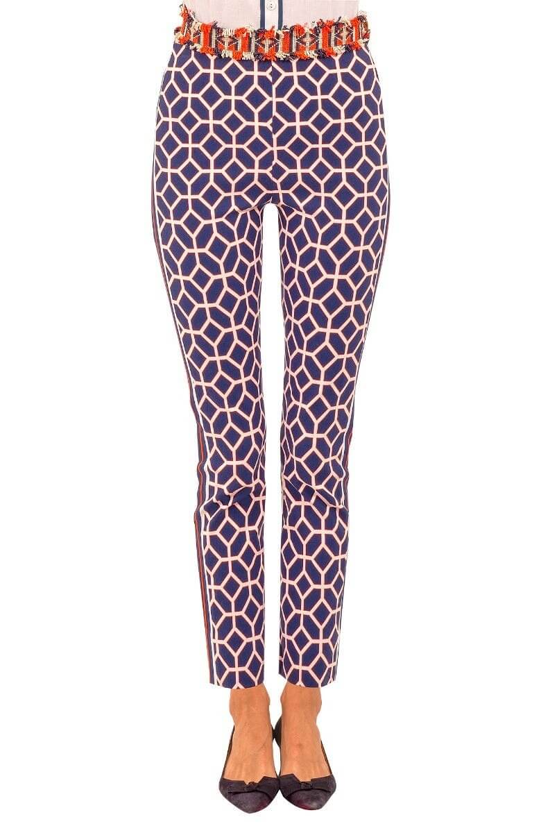 Gripeless Pull On Pants - Lucy In The Sky With Diamonds Navy