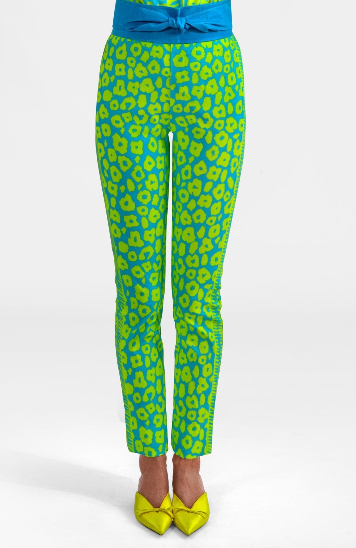 Gripeless Pull On Pants - Me Jane Turq Lime