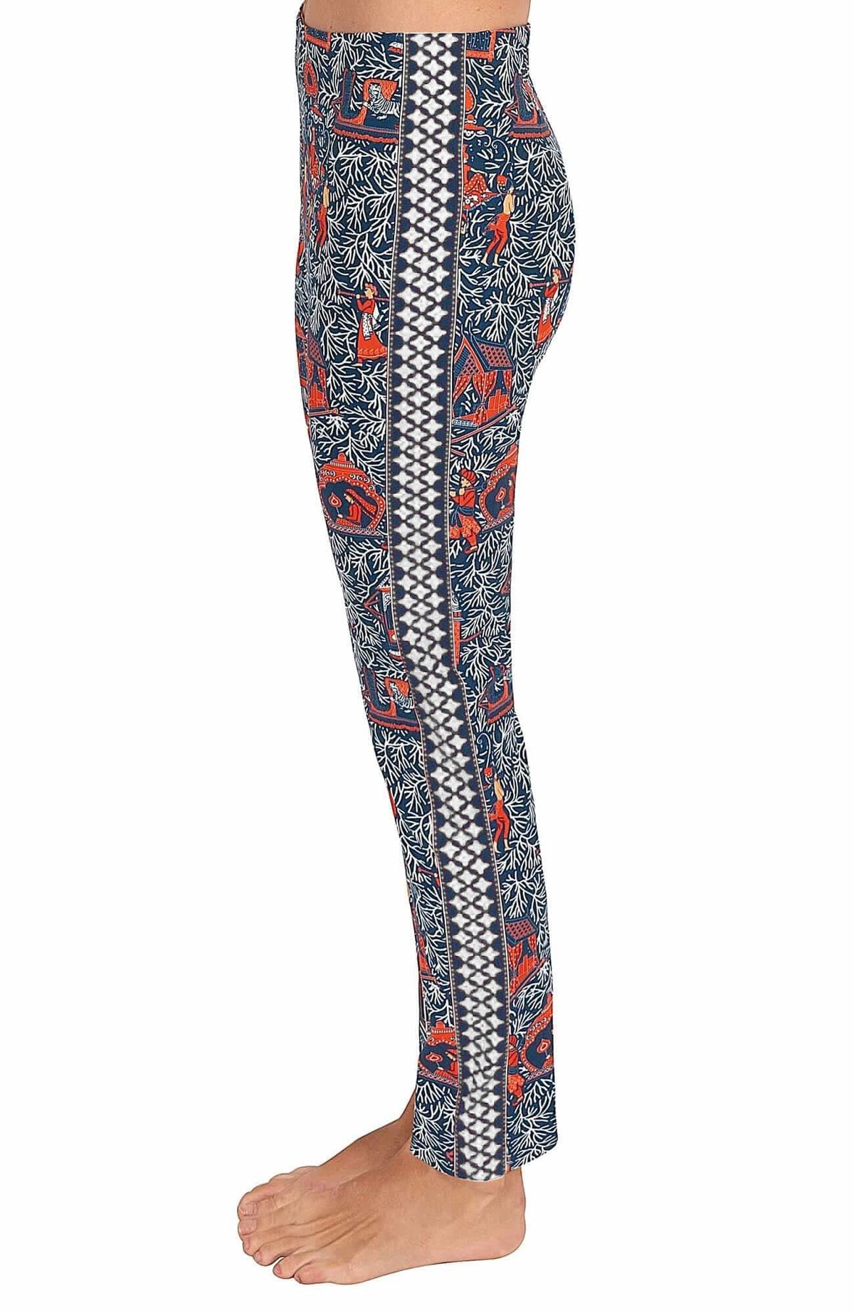 Gripeless Pull On Pants - Palanquin Party - Final Sale Navy