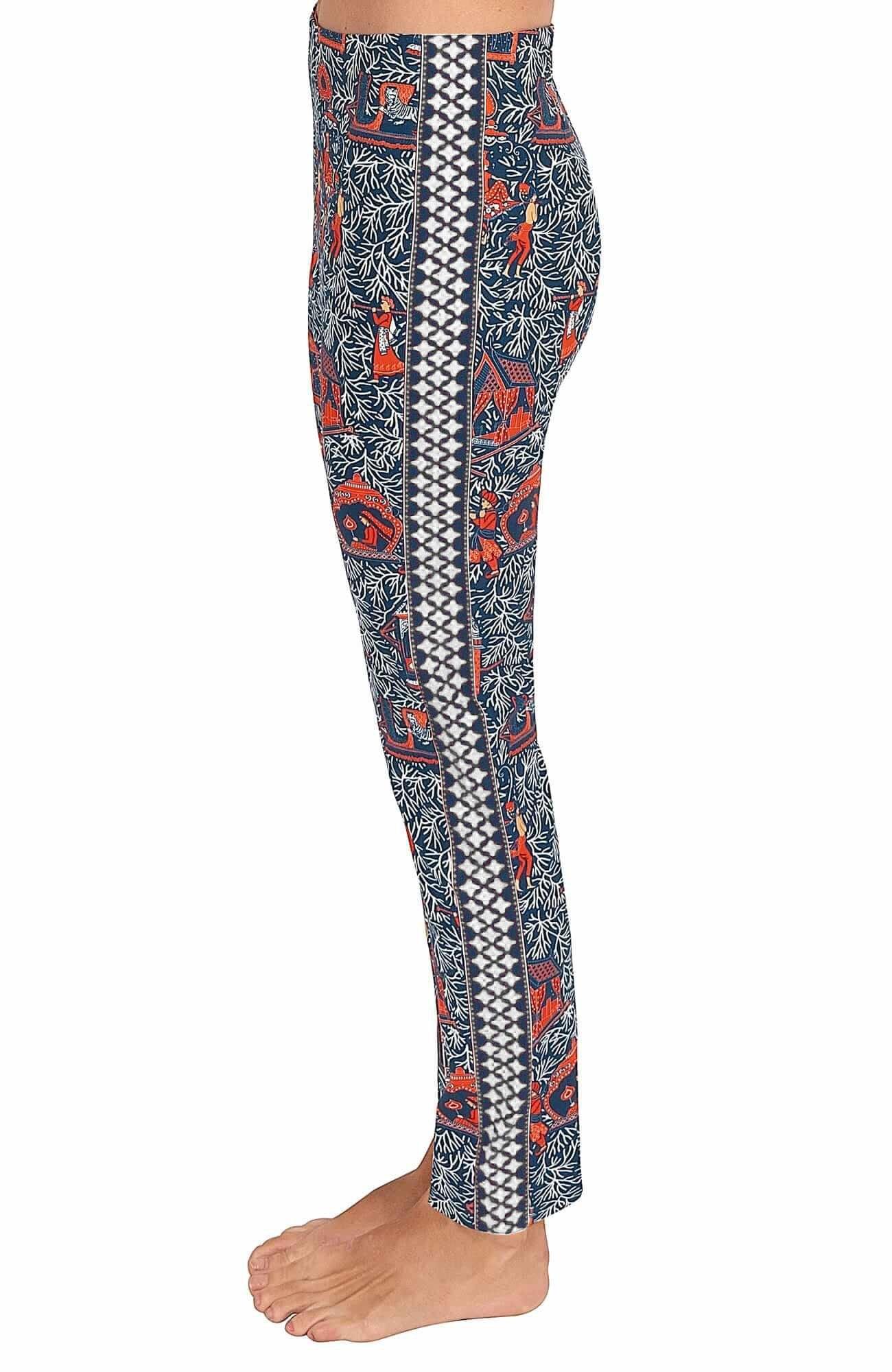 Gripeless Pull On Pants - Palanquin Party - Final Sale Navy