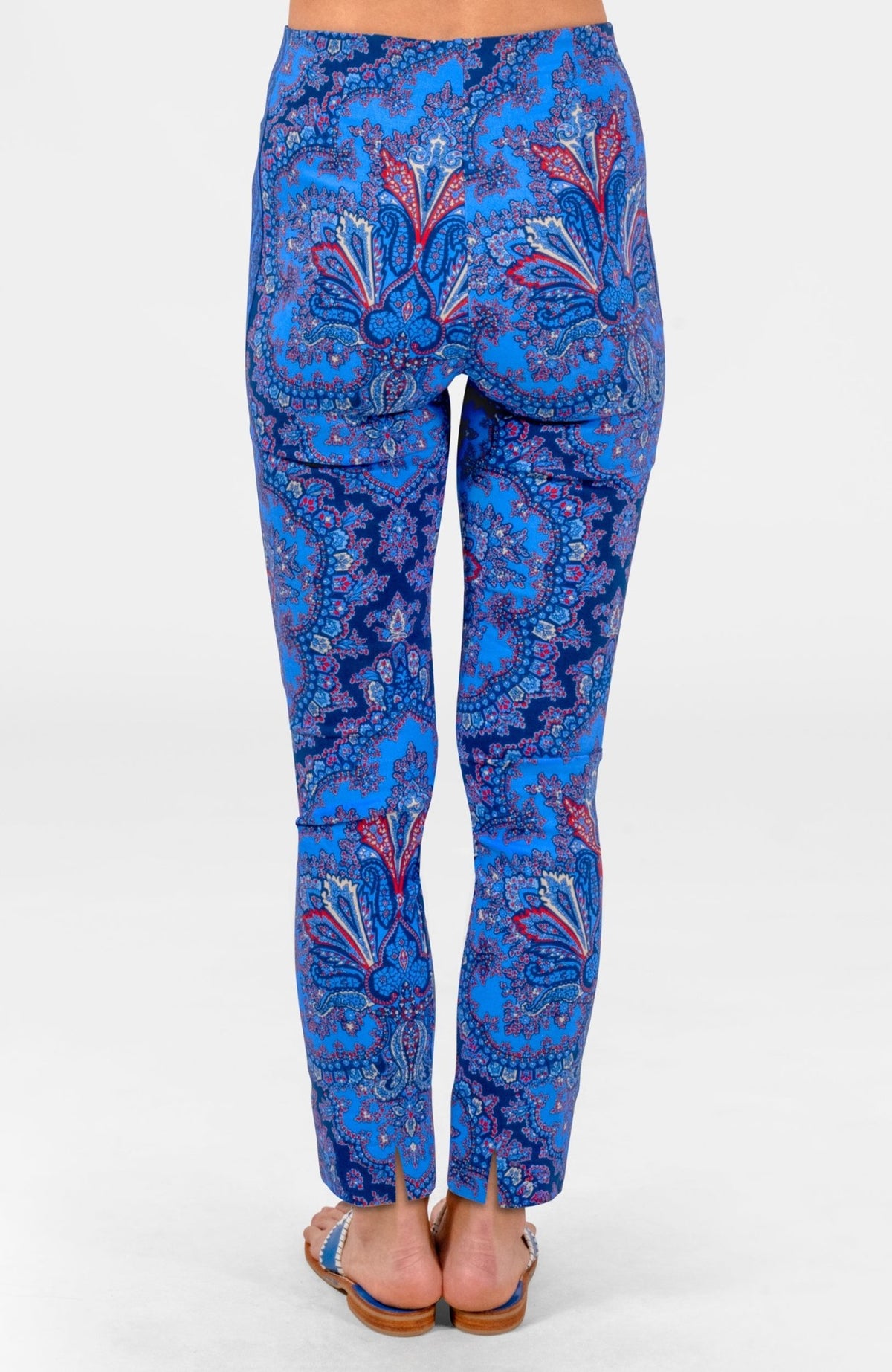 Gripeless Pull On Pants - Passion Paisley Imari