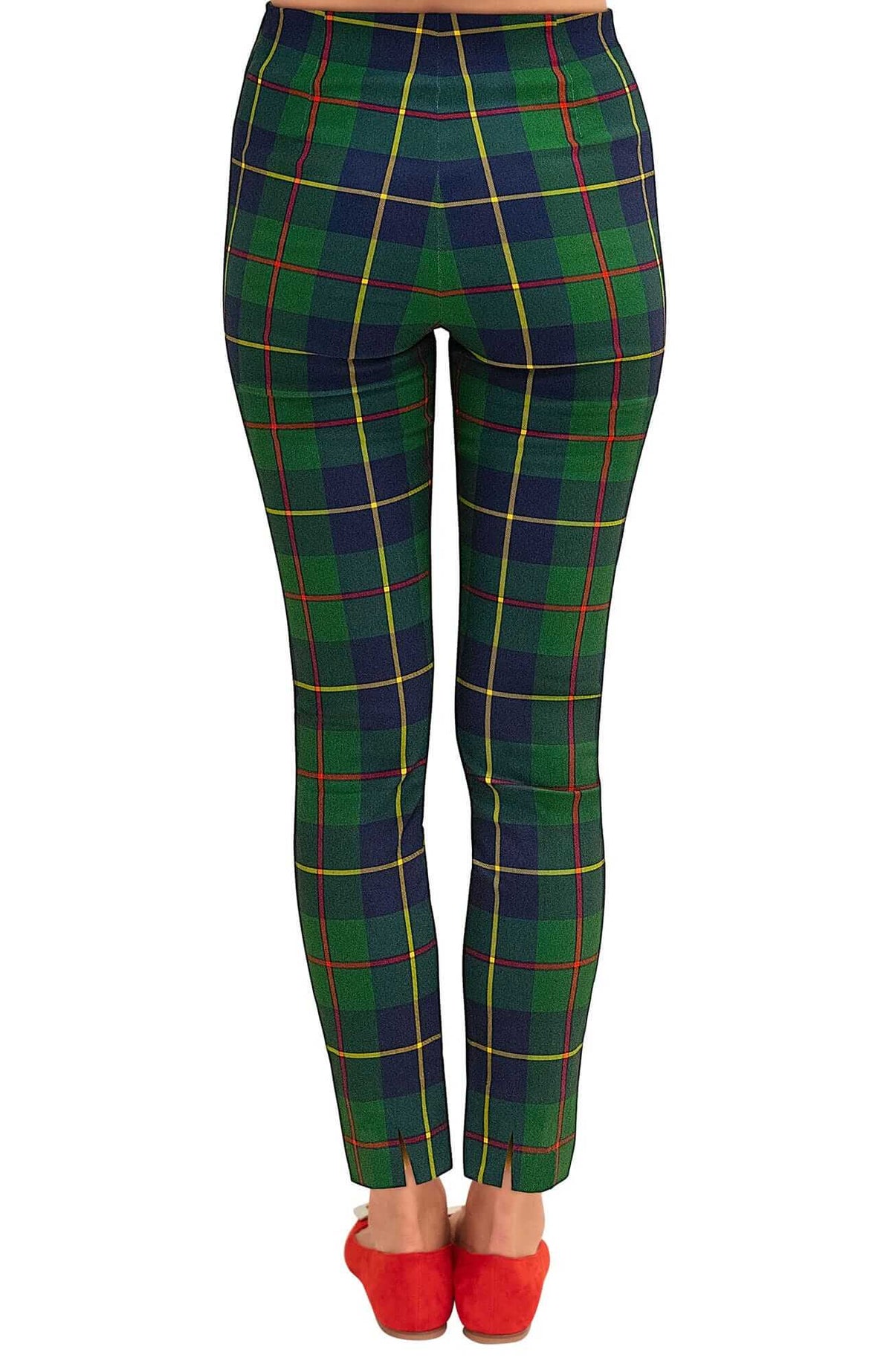 Gripeless Pull On Pants - Plaidly Cooper Greenmulti Plaid