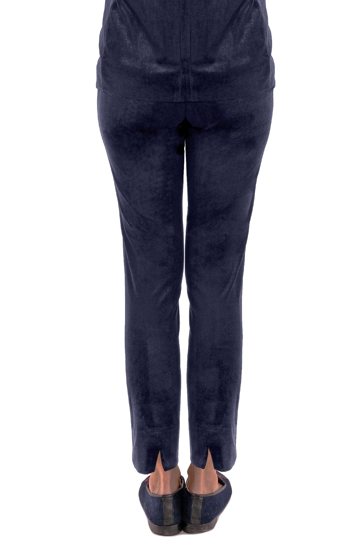 Gripeless Pull On Pants - Posh Velvet Navy
