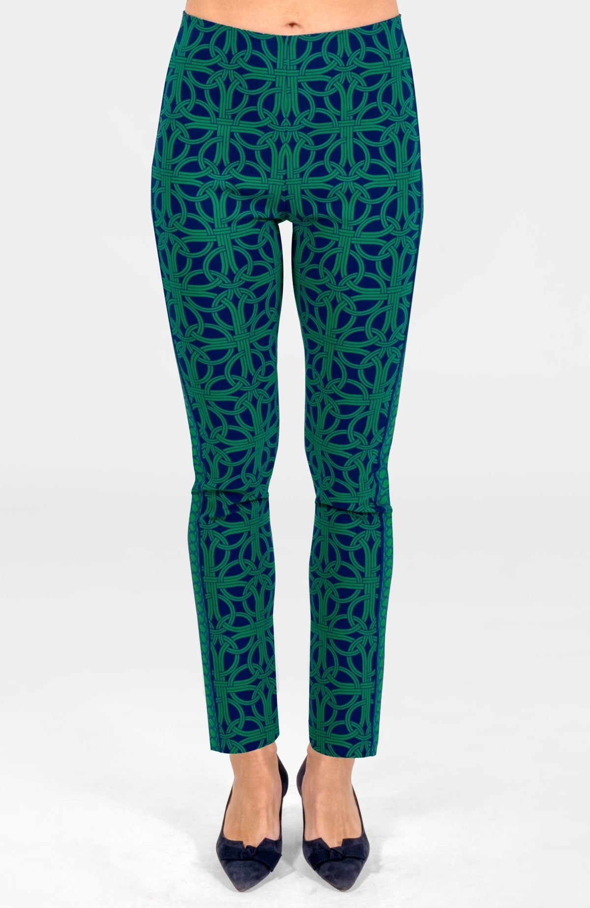 Gripeless Pull On Pants - Ring Toss Navy Kelly