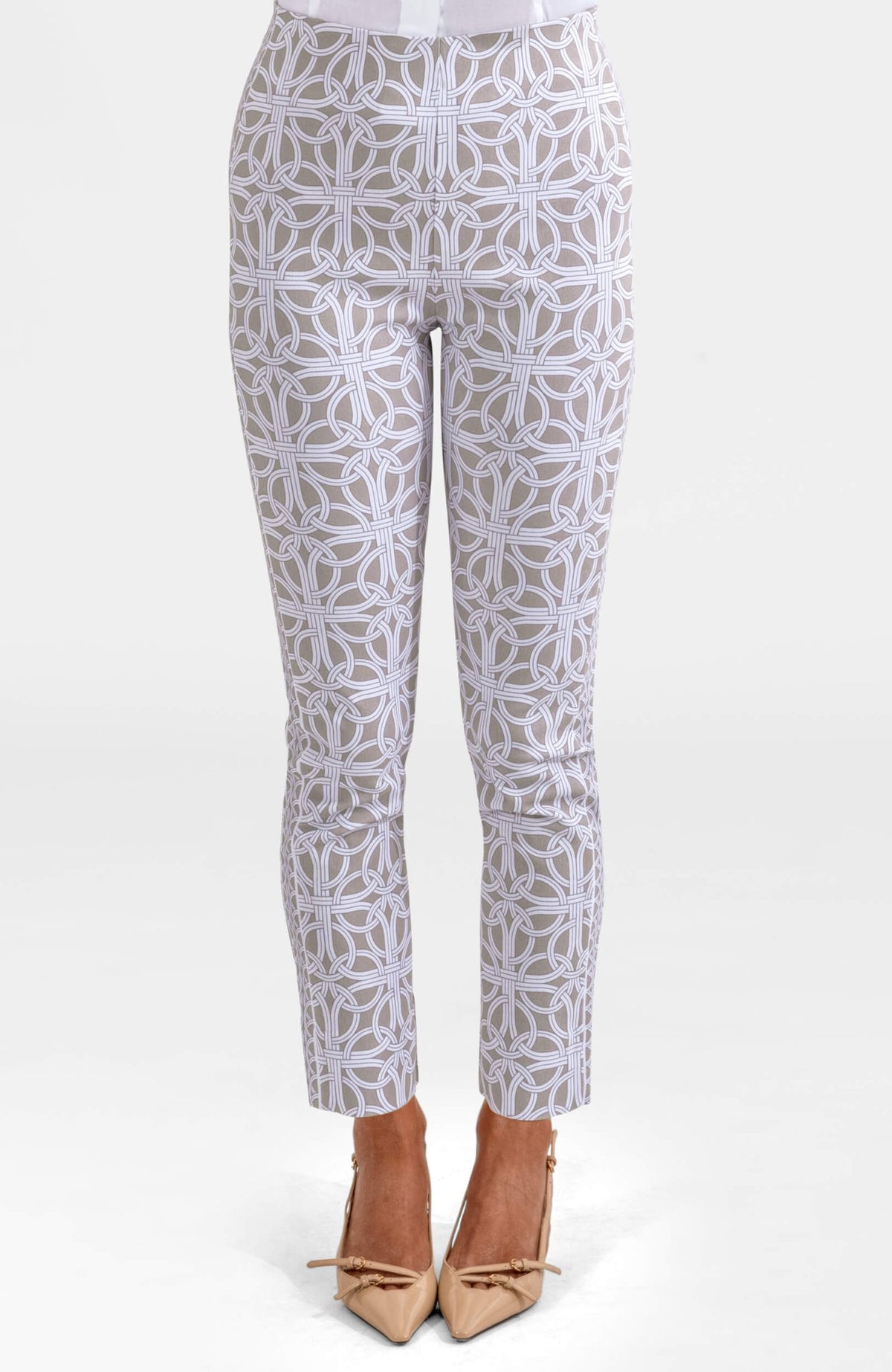 Gripeless Pull On Pants - Ring Toss Khaki