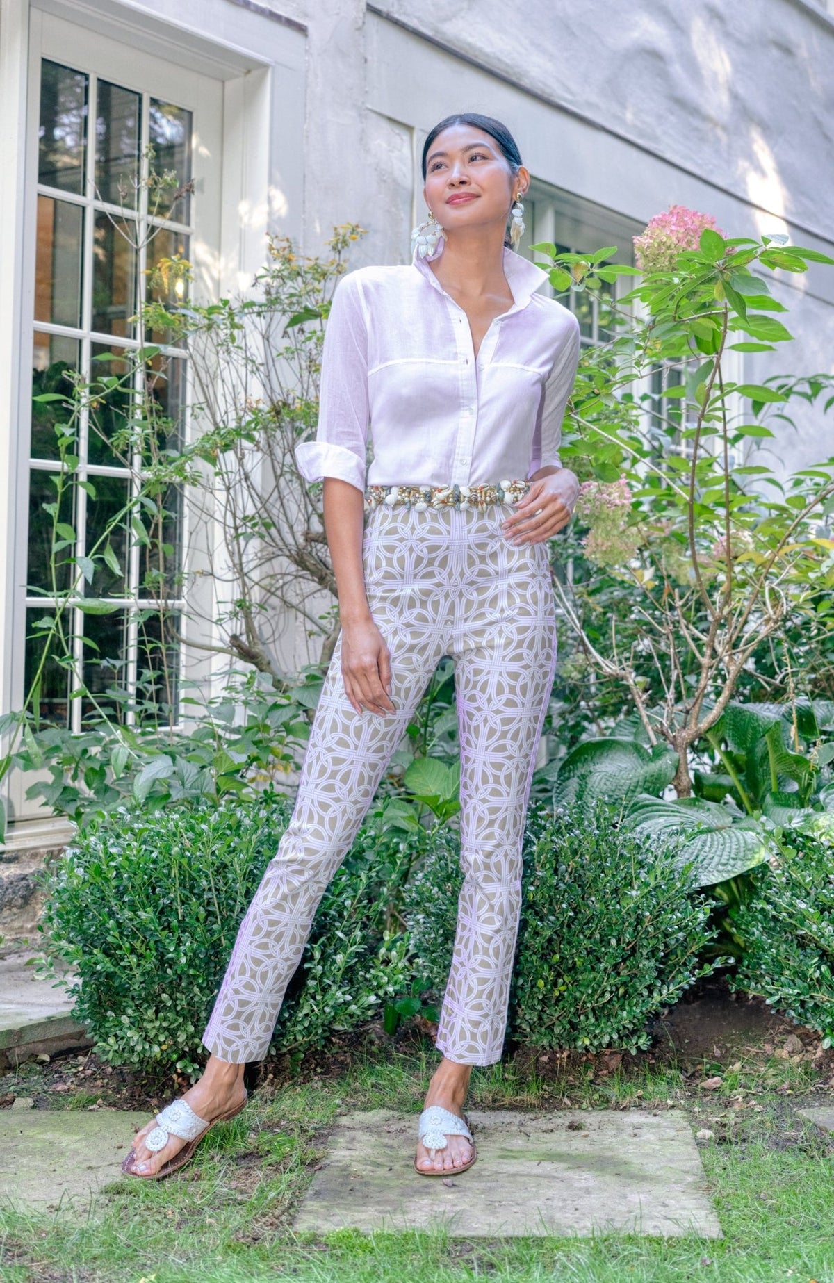 Gripeless Pull On Pants - Ring Toss Khaki