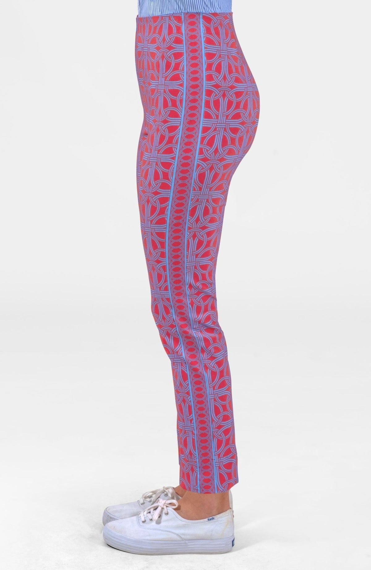 Gripeless Pull On Pants - Ring Toss Coral