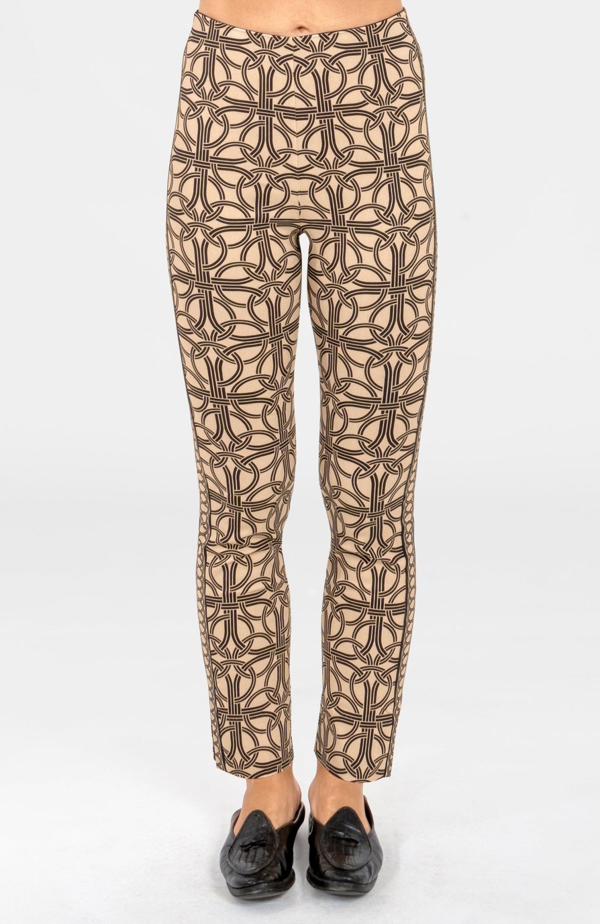 Gripeless Pull On Pants - Ring Toss Champagne