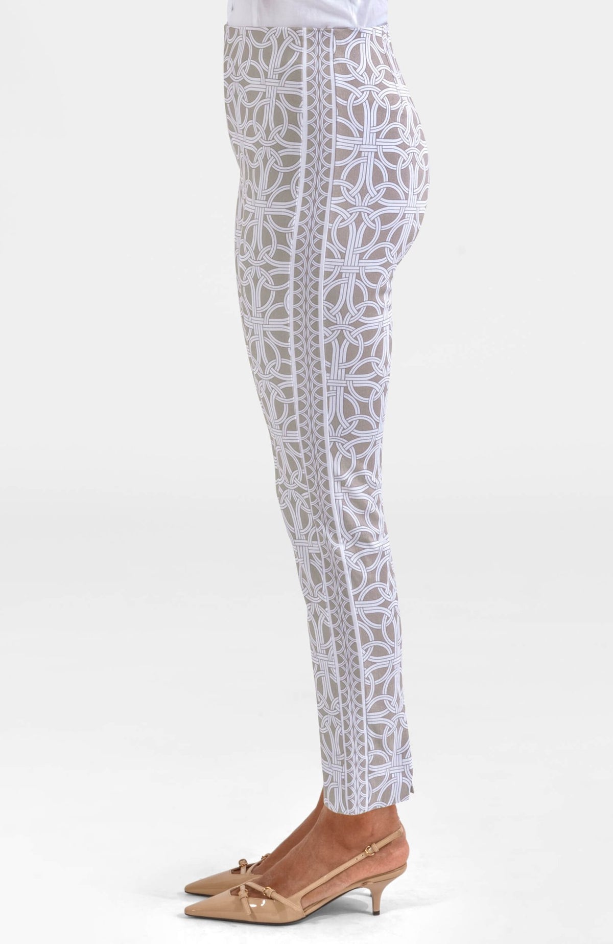 Gripeless Pull On Pants - Ring Toss Khaki