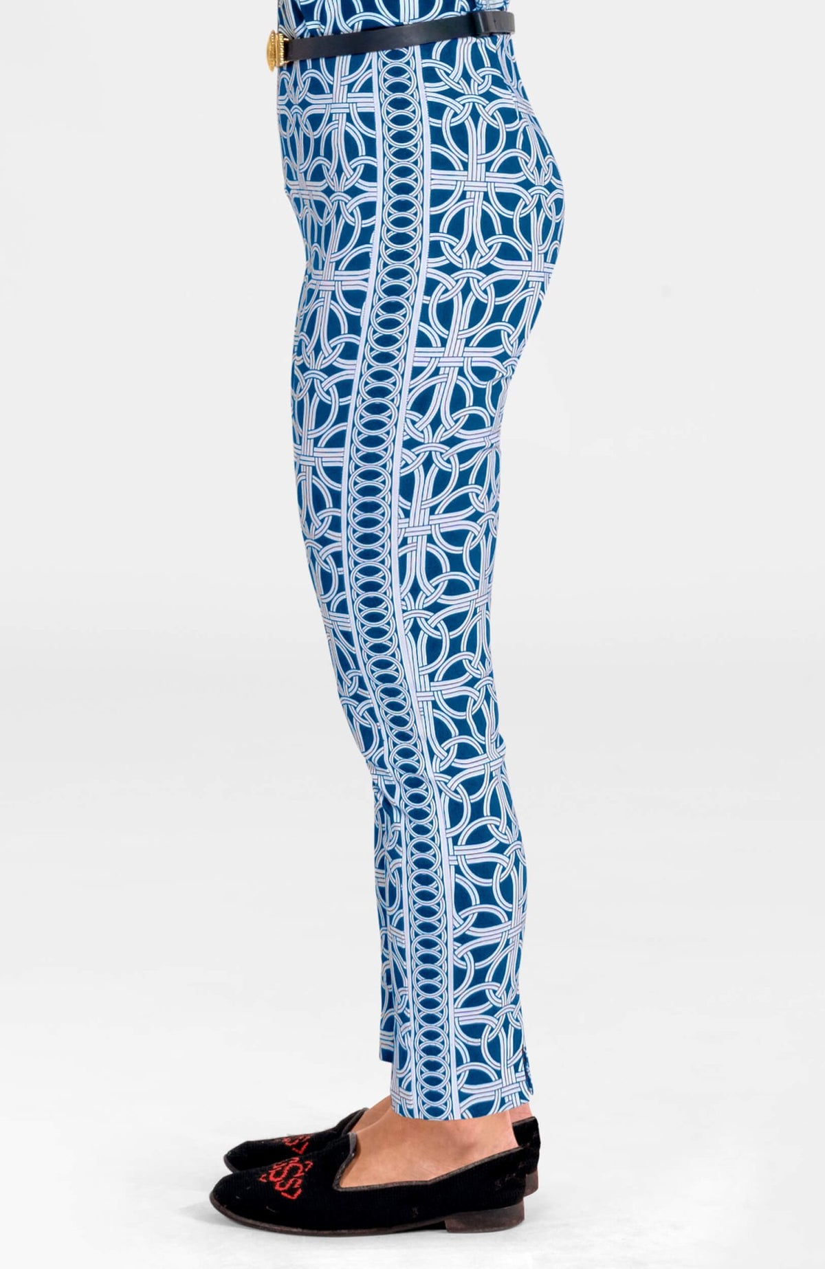 Gripeless Pull On Pants - Ring Toss Navy