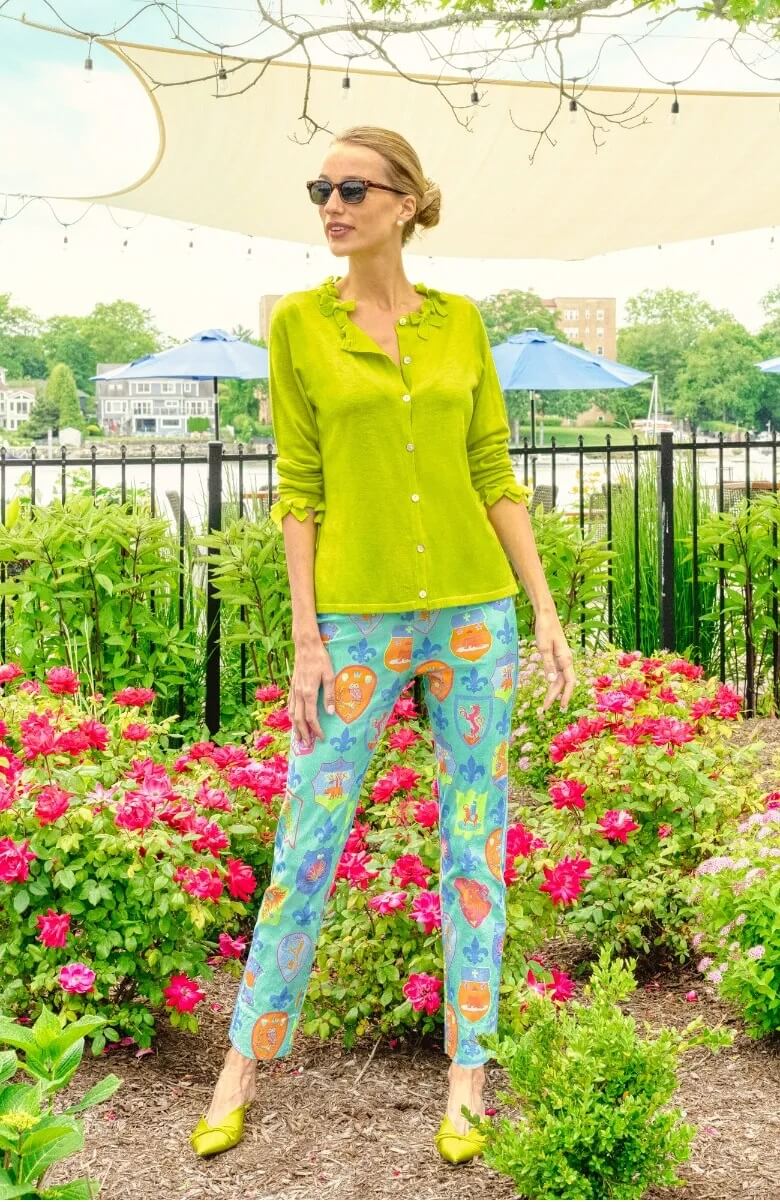 Gripeless Pull On Pants - Siena - Final Sale Turquoise