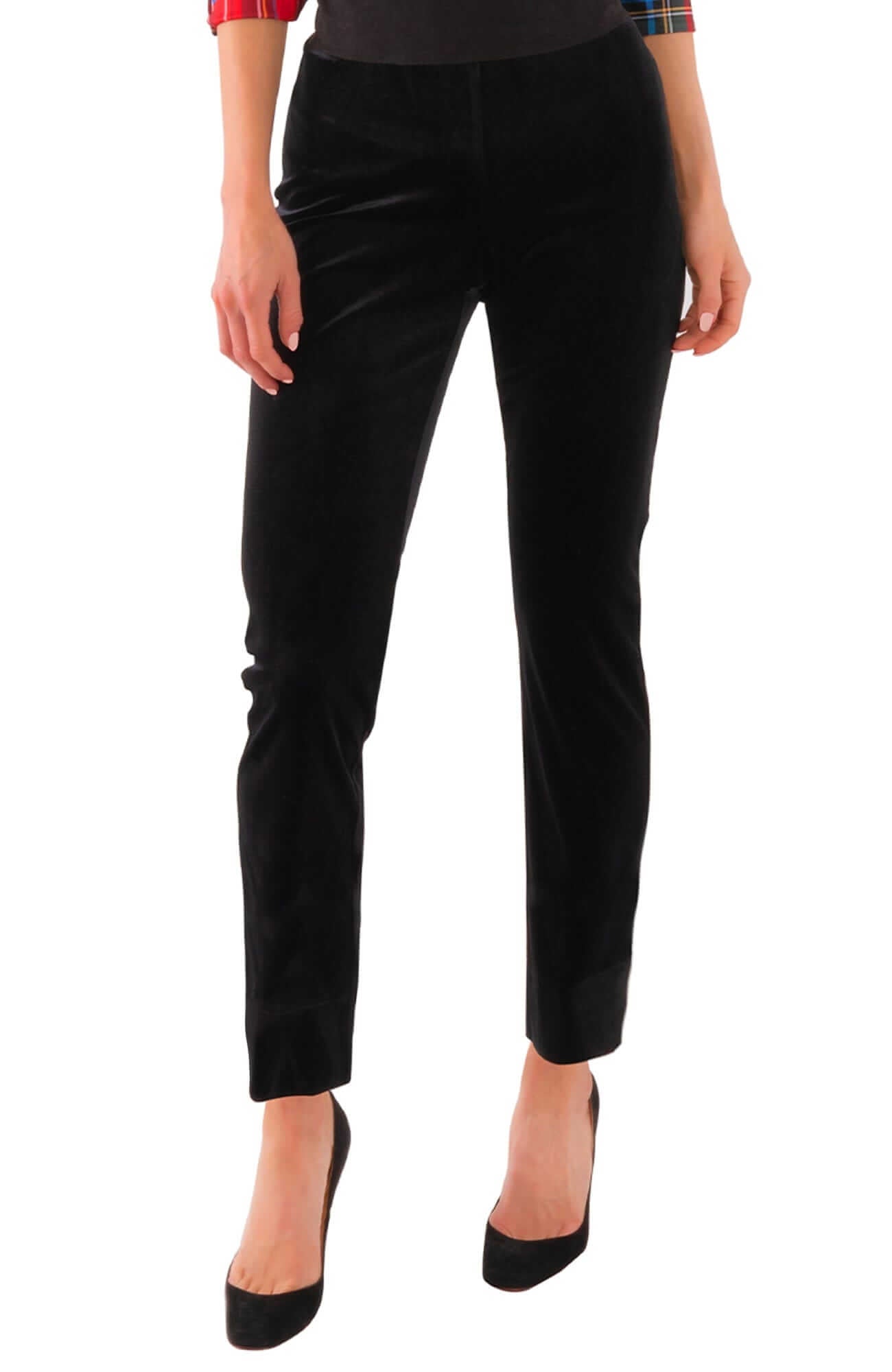 Gripeless Pull On Pants - Silky Velvet Black