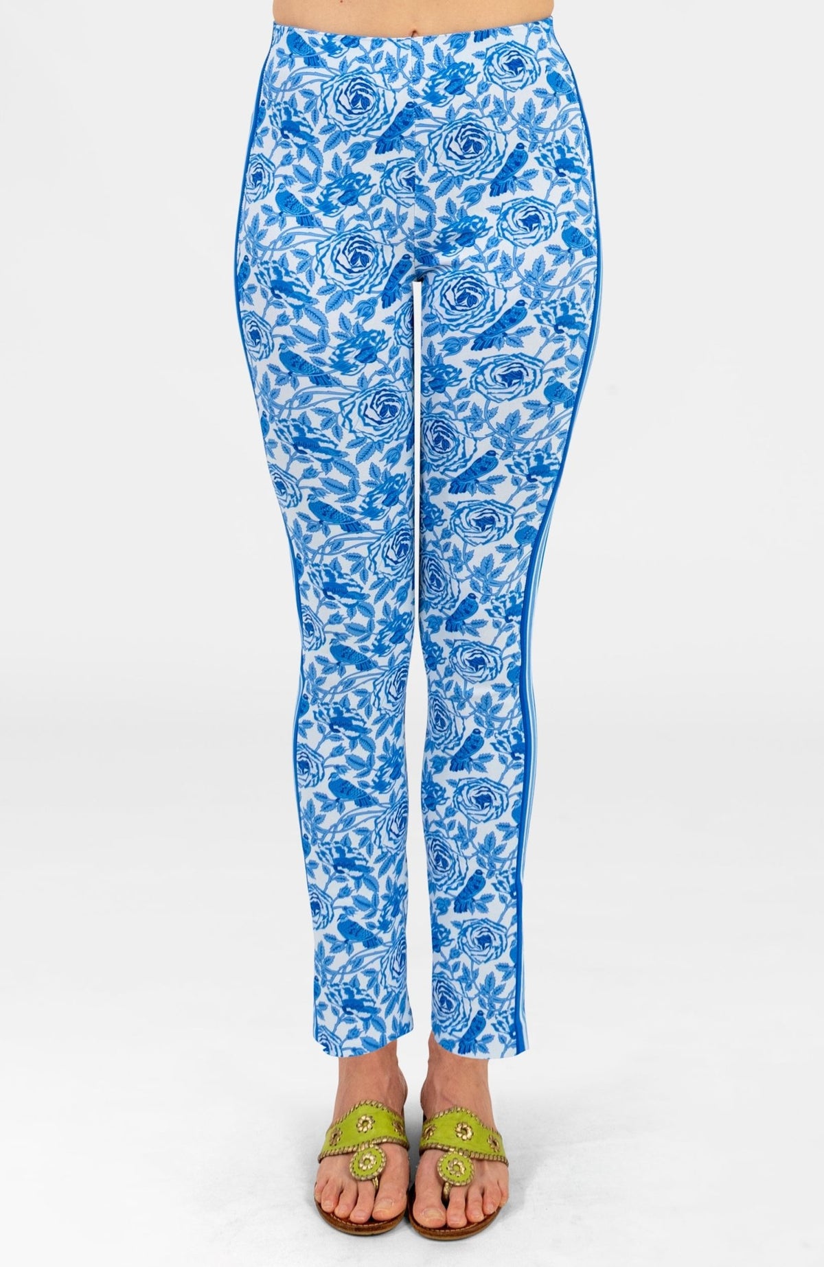 Gripeless Pull On Pants - Smell The Roses Blues