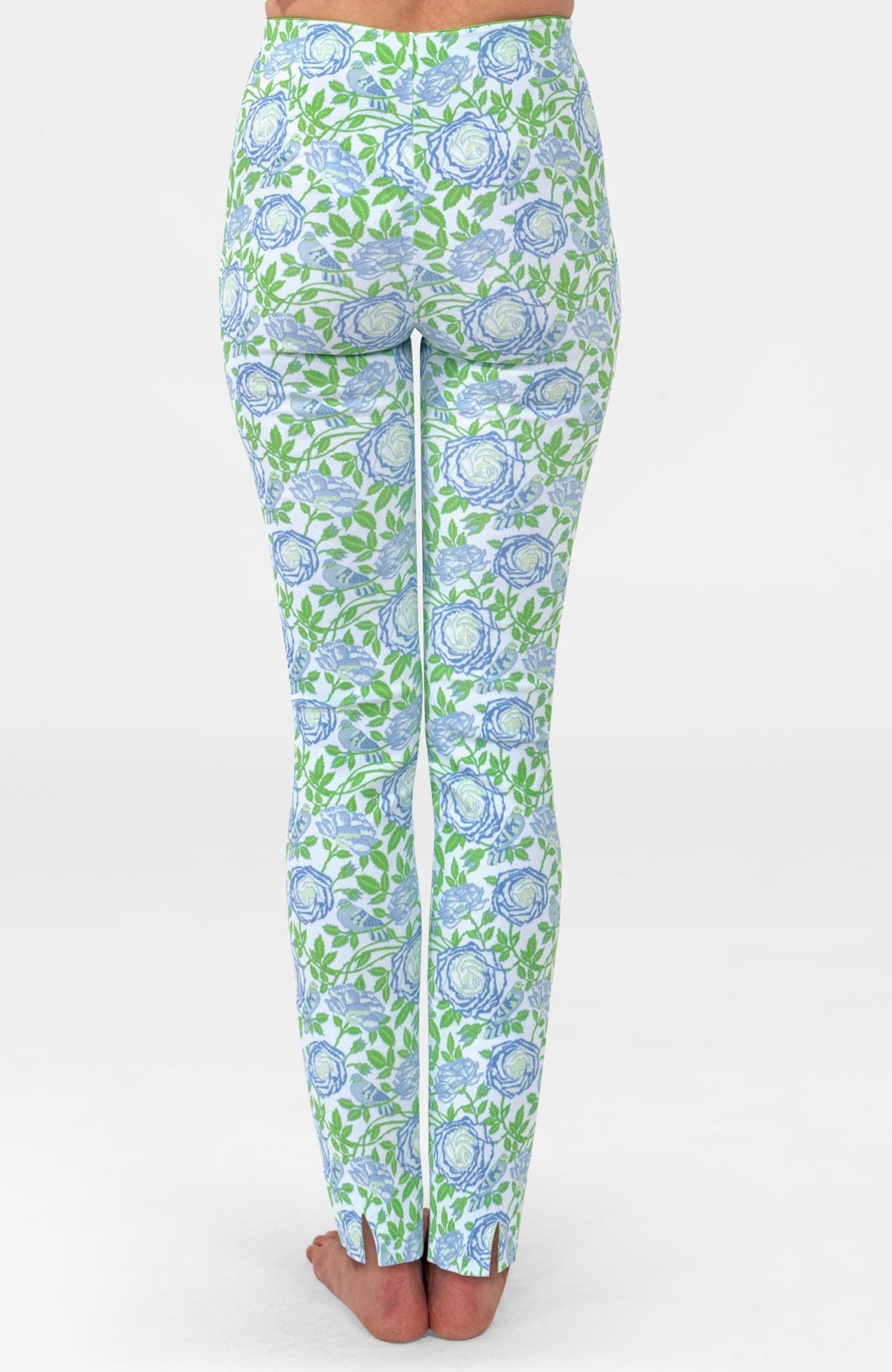 Gripeless Pull On Pants - Smell The Roses Kelly Peri