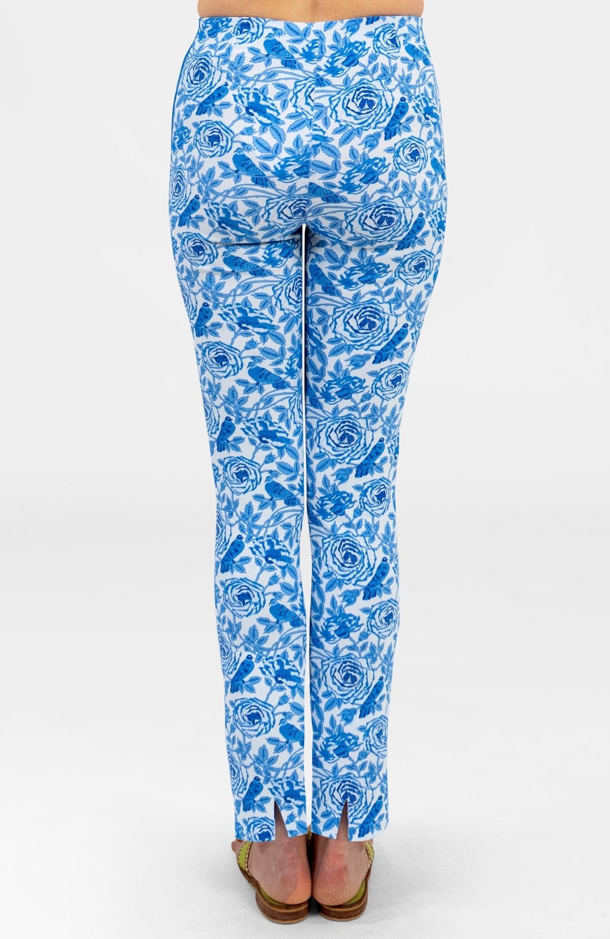Gripeless Pull On Pants - Smell The Roses Blues