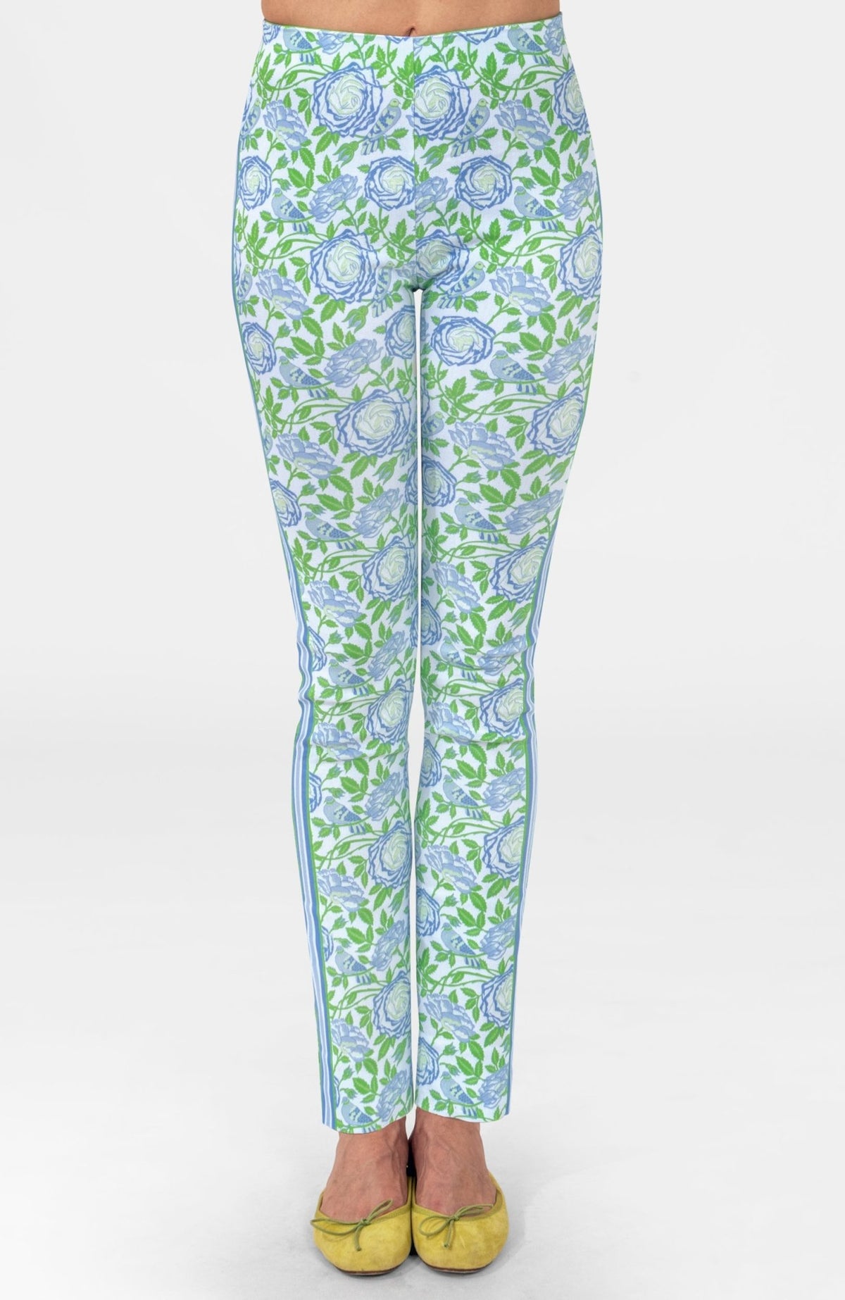 Gripeless Pull On Pants - Smell The Roses Kelly Peri