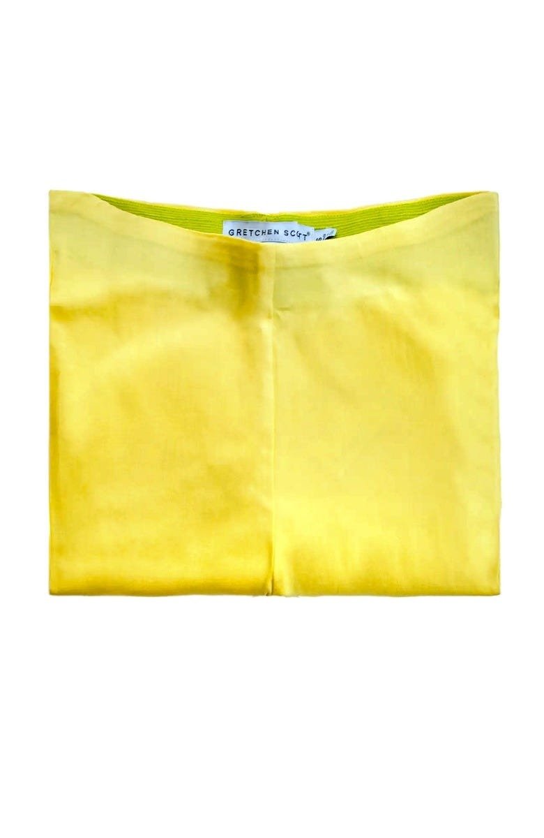 Gripeless Pull On Pants - Solid Pale Yellow 27"
