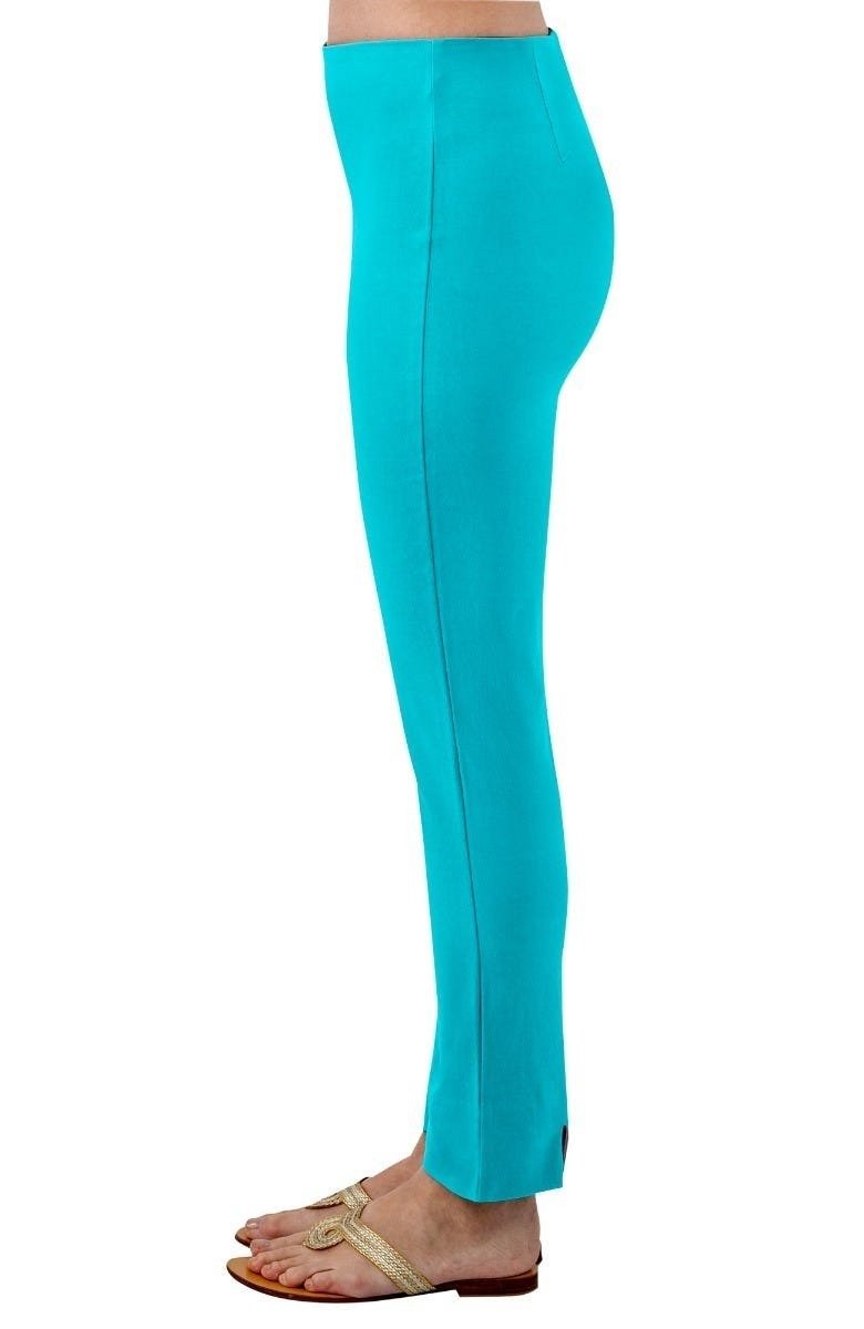 Gripeless Pull On Pants Solid - Brights Turquoise