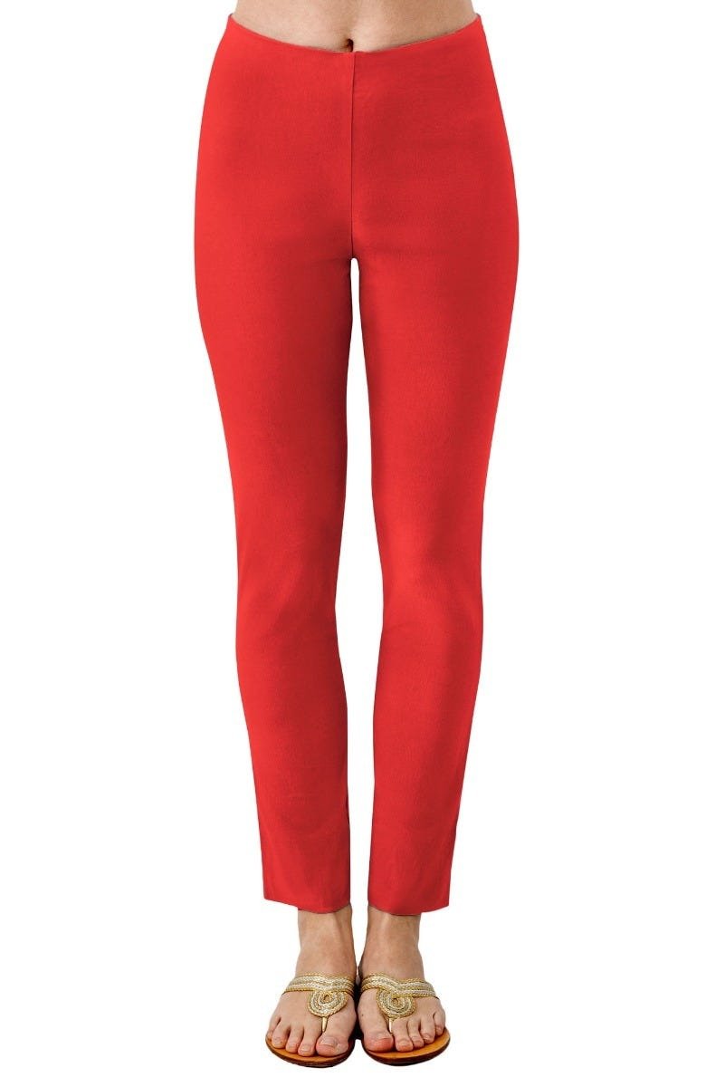 Gripeless Pull On Pants Solid - Brights Nantucket Red