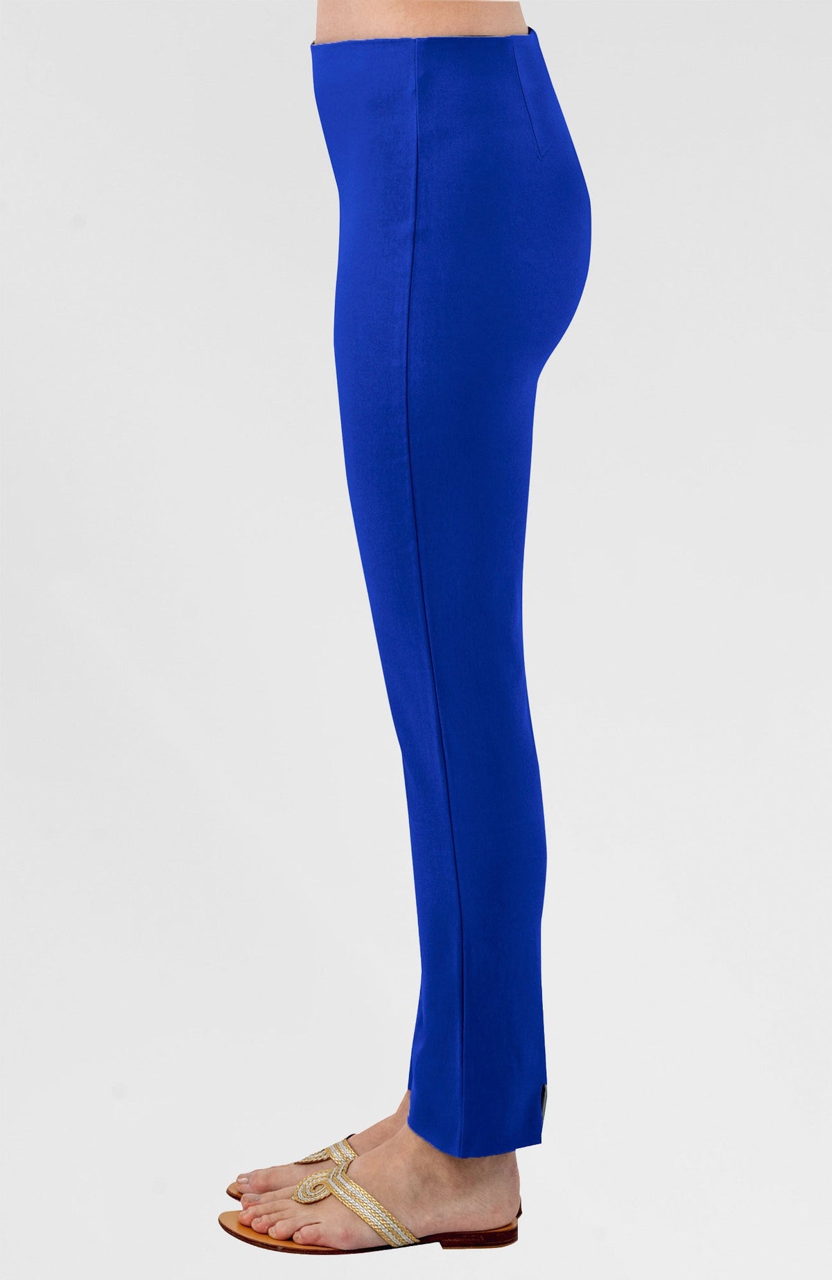 Gripeless Pull On Pants Solid - Darks Azure Blue