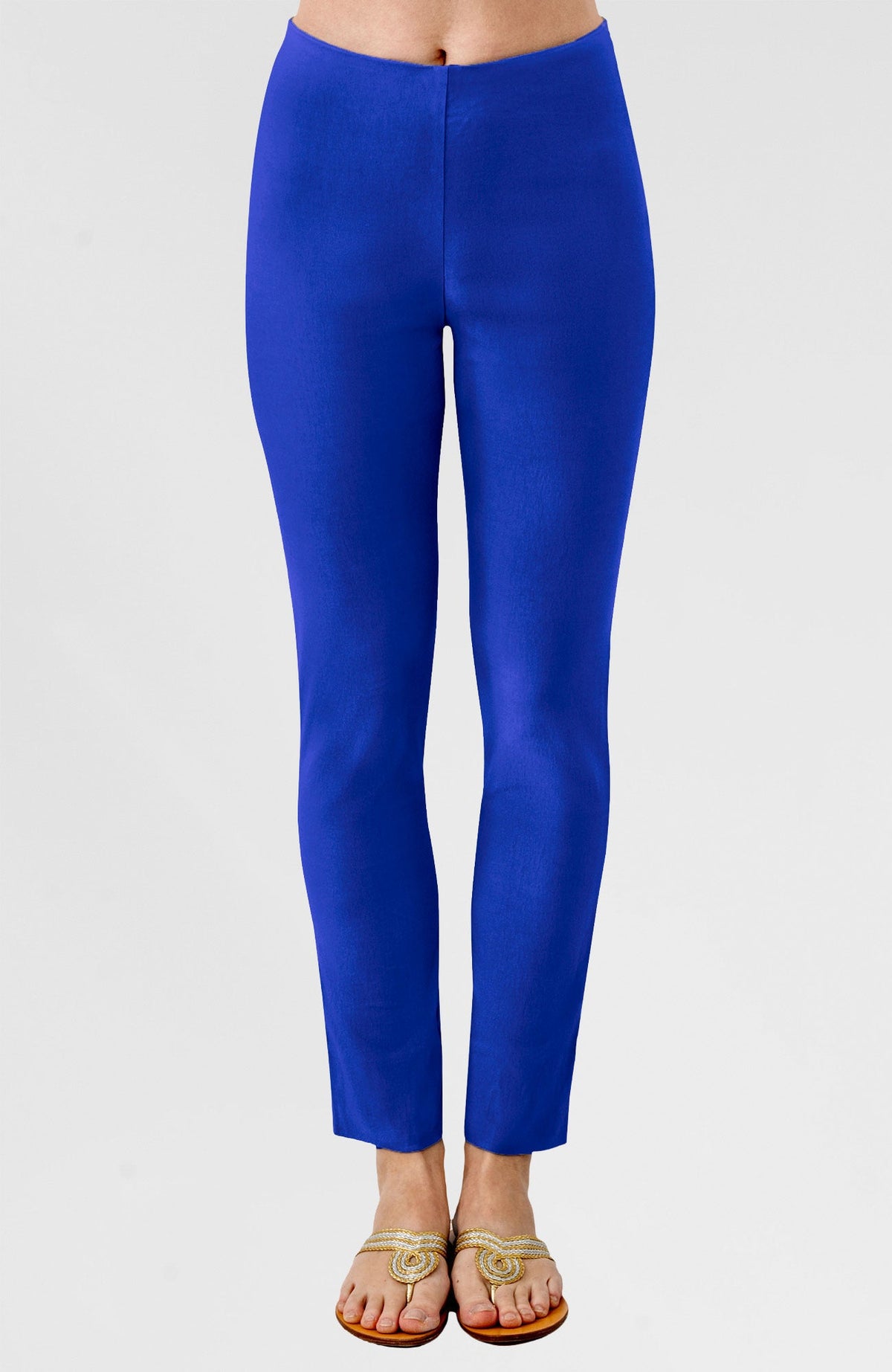 Gripeless Pull On Pants Solid - Darks Azure Blue