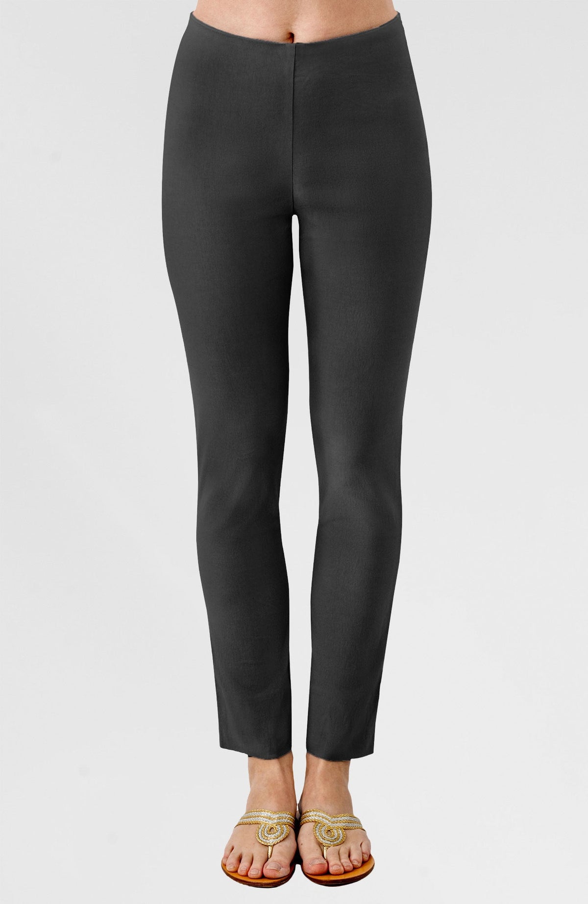 Gripeless Pull On Pants Solid - Darks Charcoal