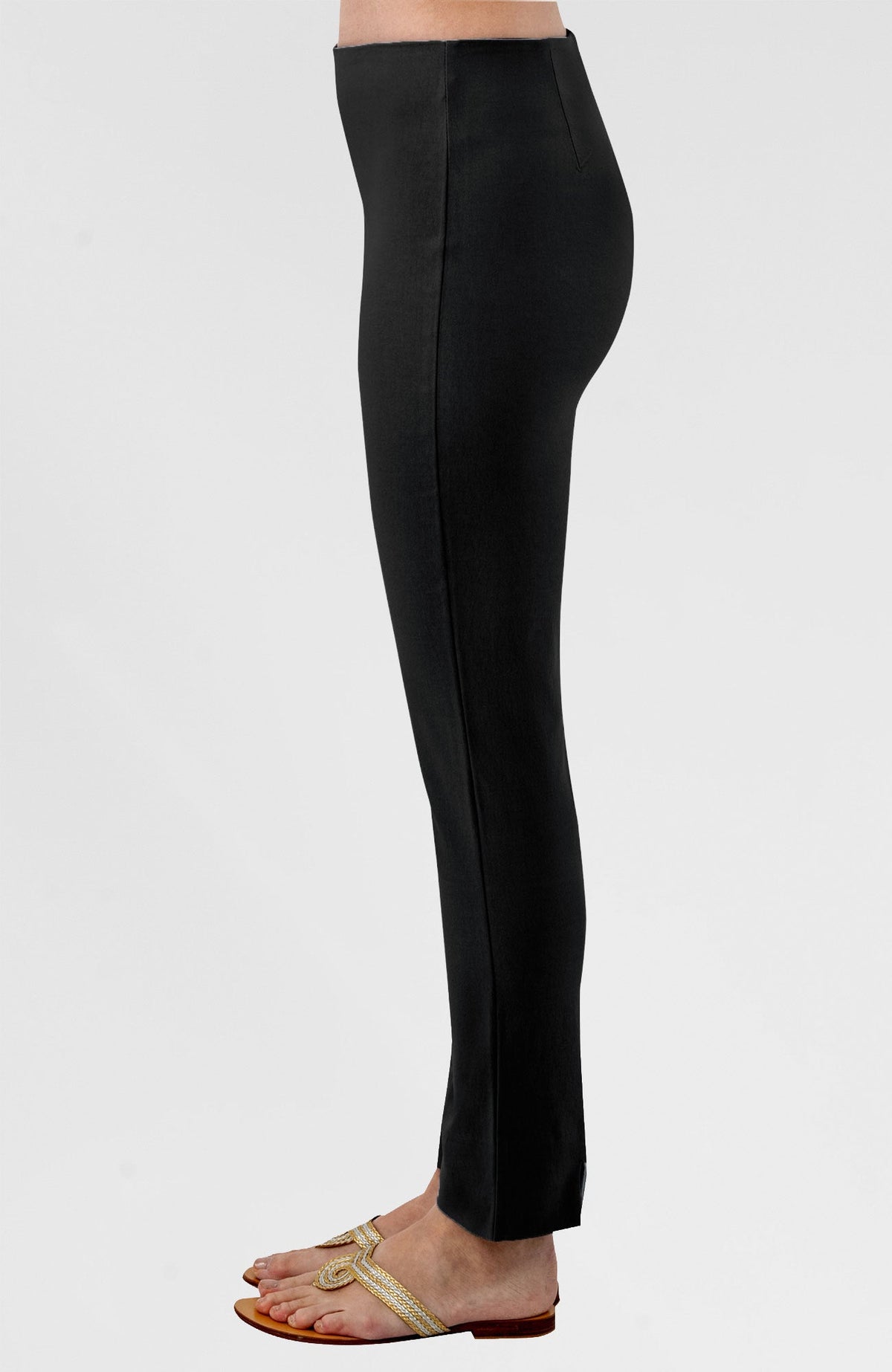Gripeless Pull On Pants Solid - Darks Black
