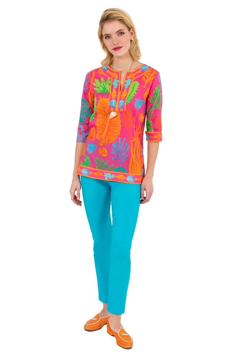 Gripeless Pull On Pants - Solid - Goddess (XXL) Turquoise